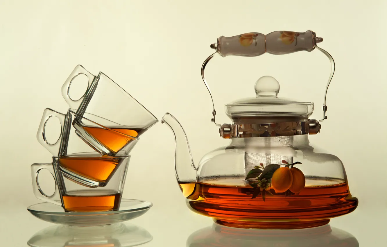 Photo wallpaper tea, kettle, the tea party, Cup
