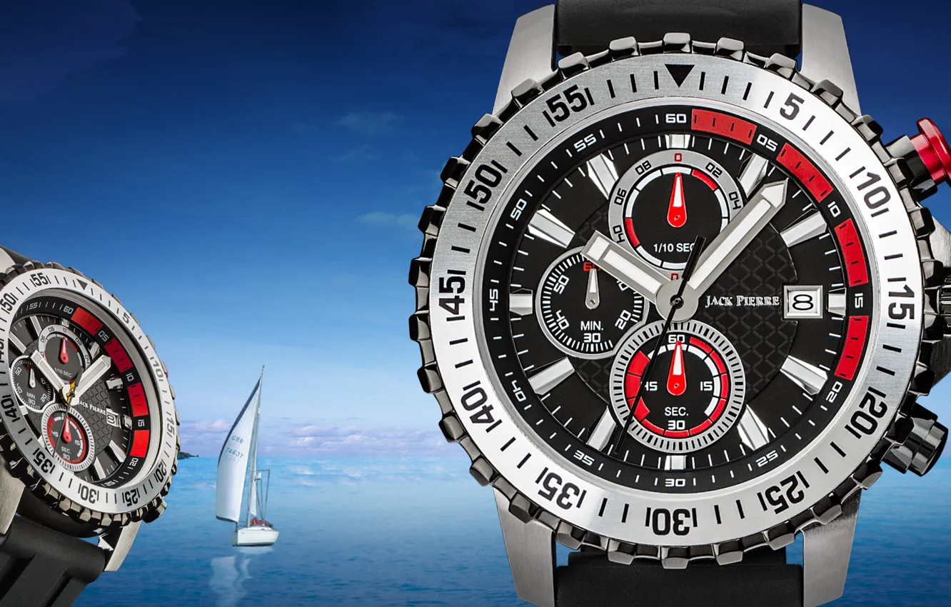Photo wallpaper water, watch, Jack Pierre, sailboat
