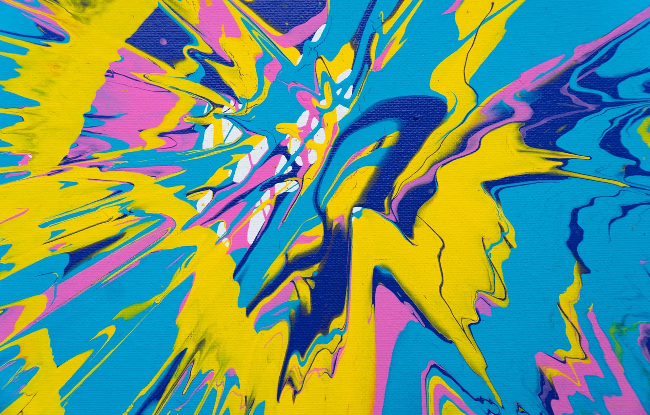 Photo wallpaper squirt, abstraction, paint, divorce, canvas