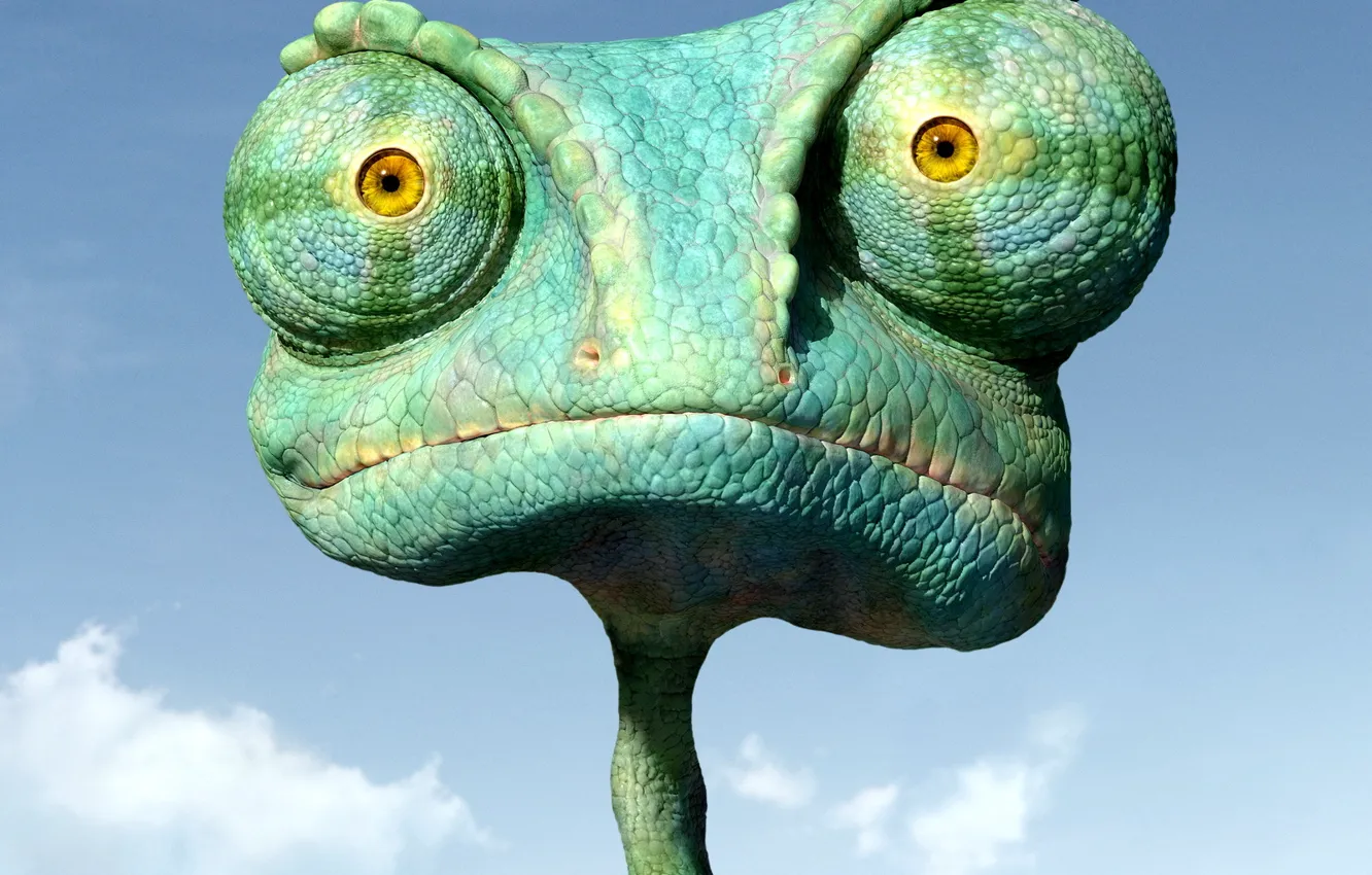 Photo wallpaper chameleon, cartoon, Rango