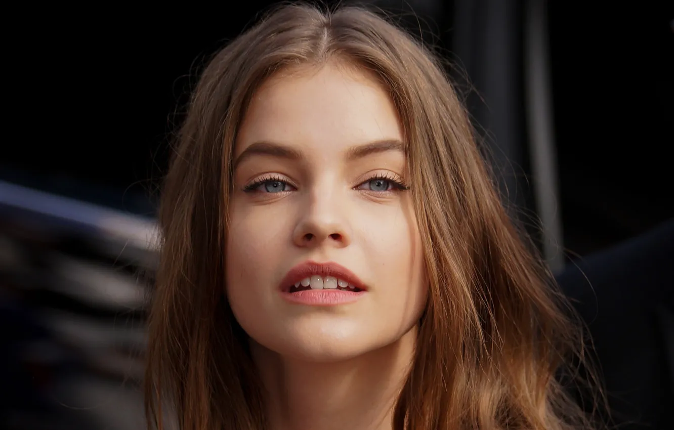 Photo wallpaper look, girl, face, pose, model, portrait, makeup, hairstyle