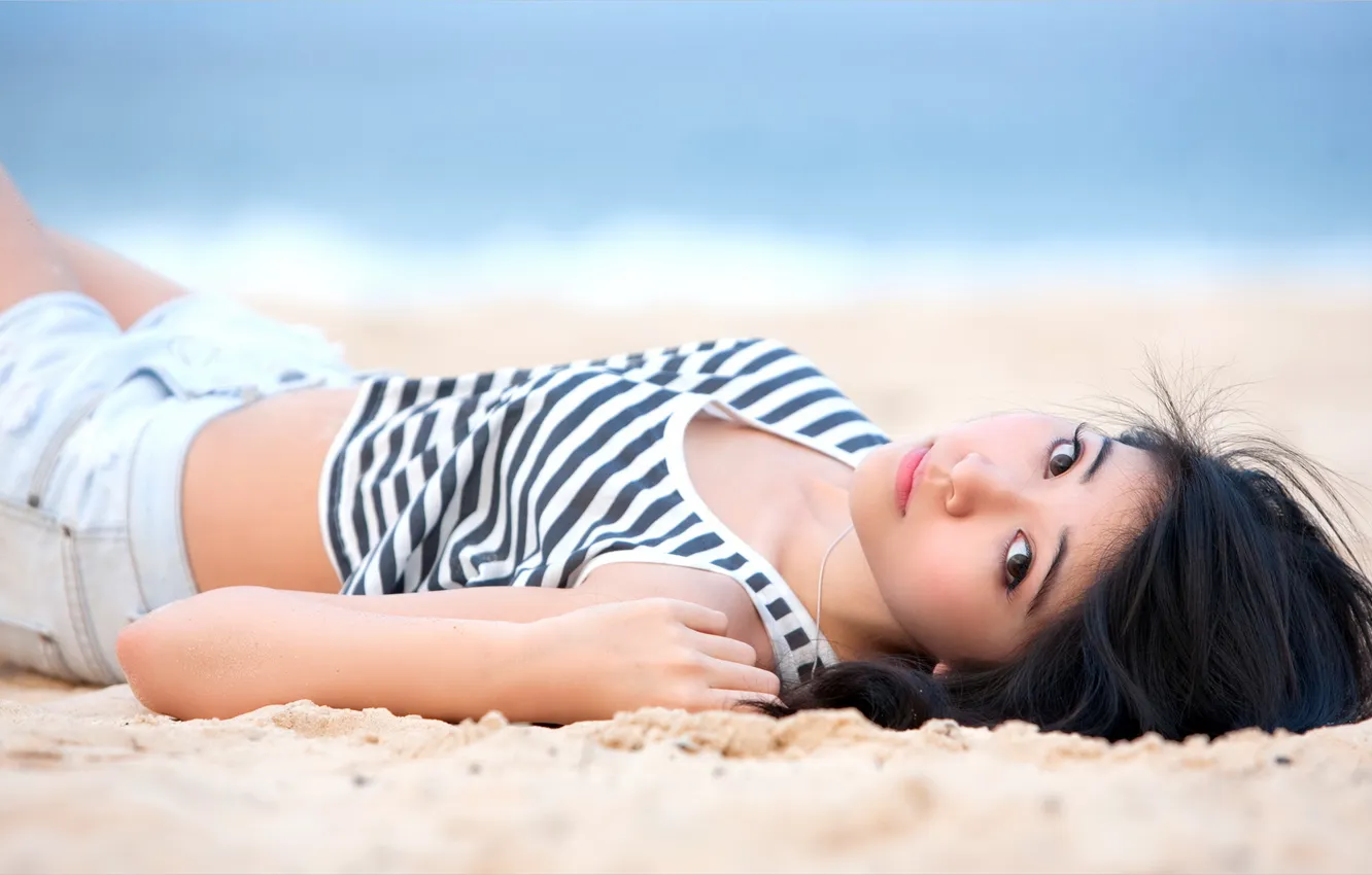 Photo wallpaper look, girl, background