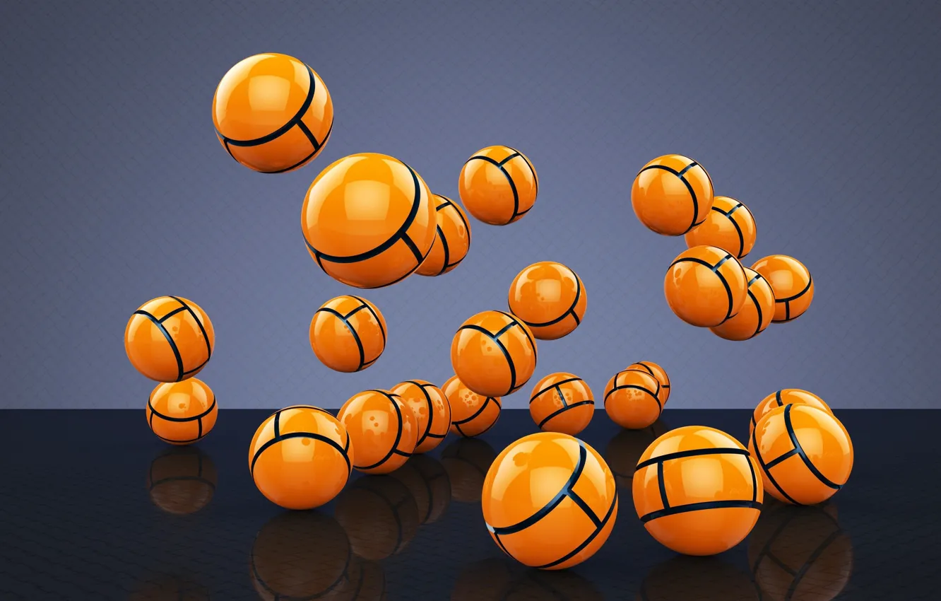 Photo wallpaper background, balls, yellow balls