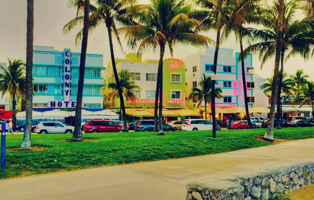 Photo wallpaper home, Miami, FL, Miami, florida, hotels, hotels, vice city