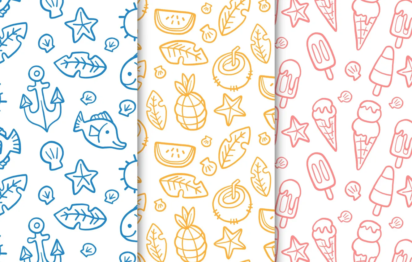 Photo wallpaper summer, Wallpaper, summer, patterns