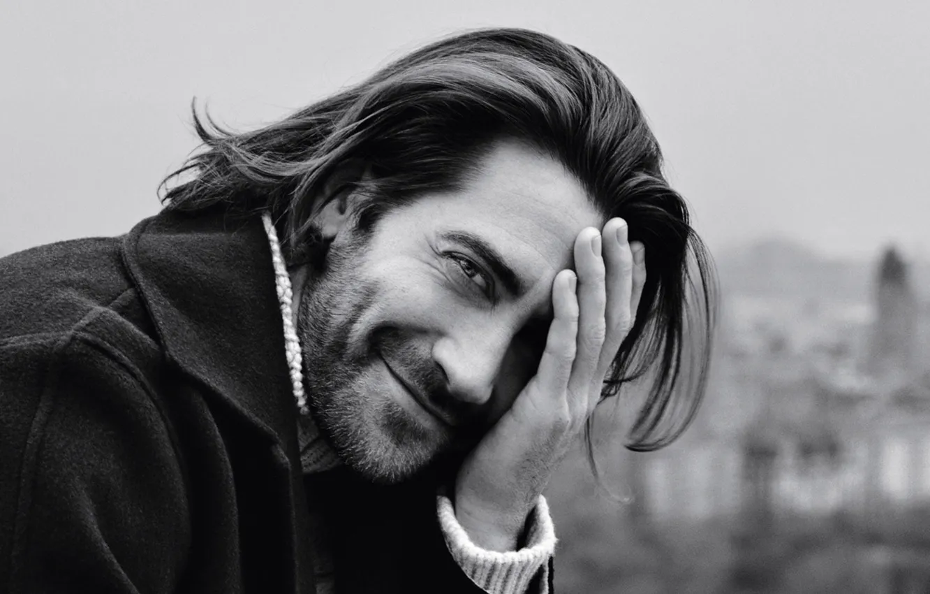 Photo wallpaper smile, hair, actor, Jake Gyllenhaal, Jake Gyllenhaal