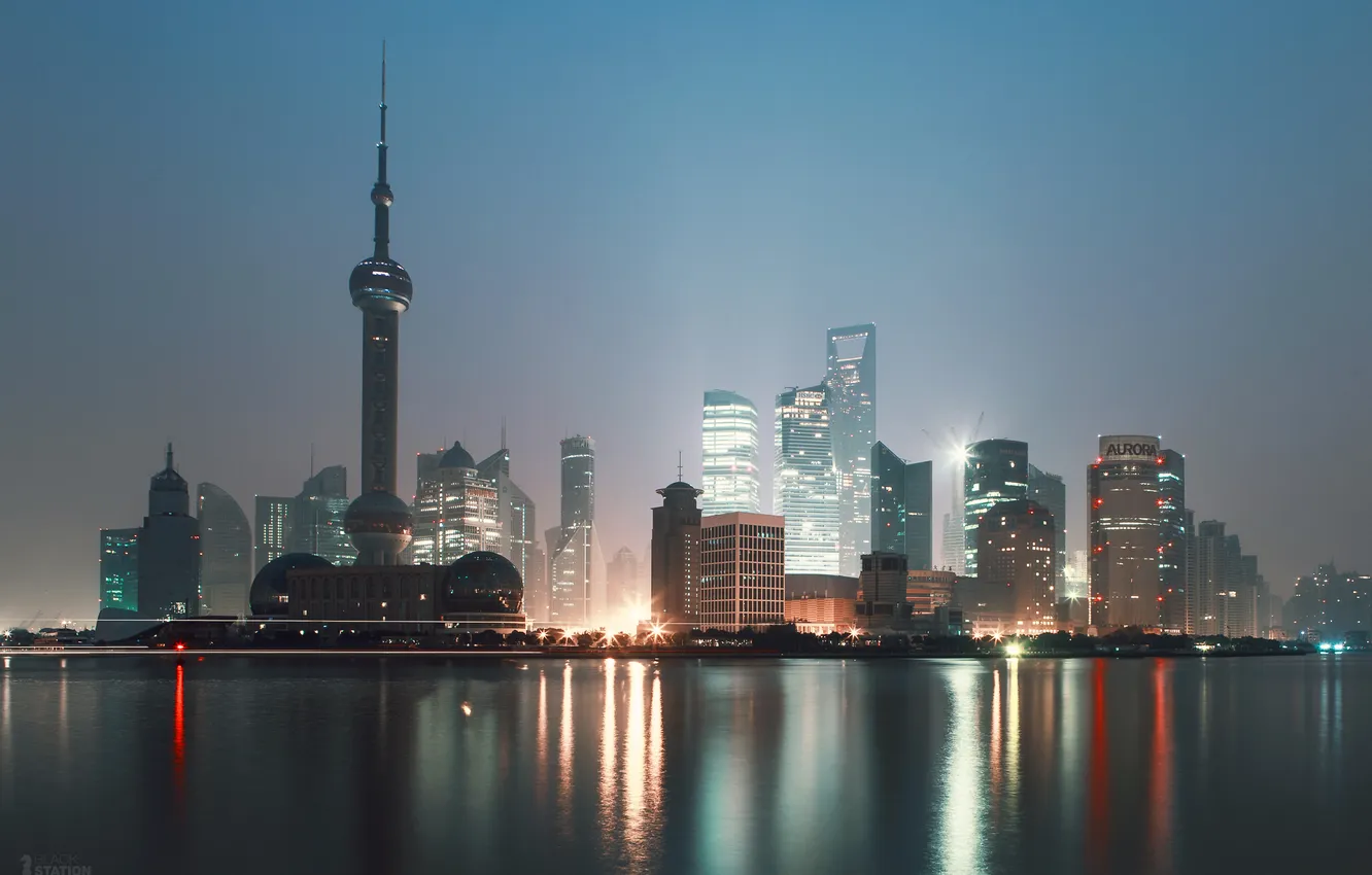 Photo wallpaper light, the city, Asia, home, the evening, excerpt, backlight, China