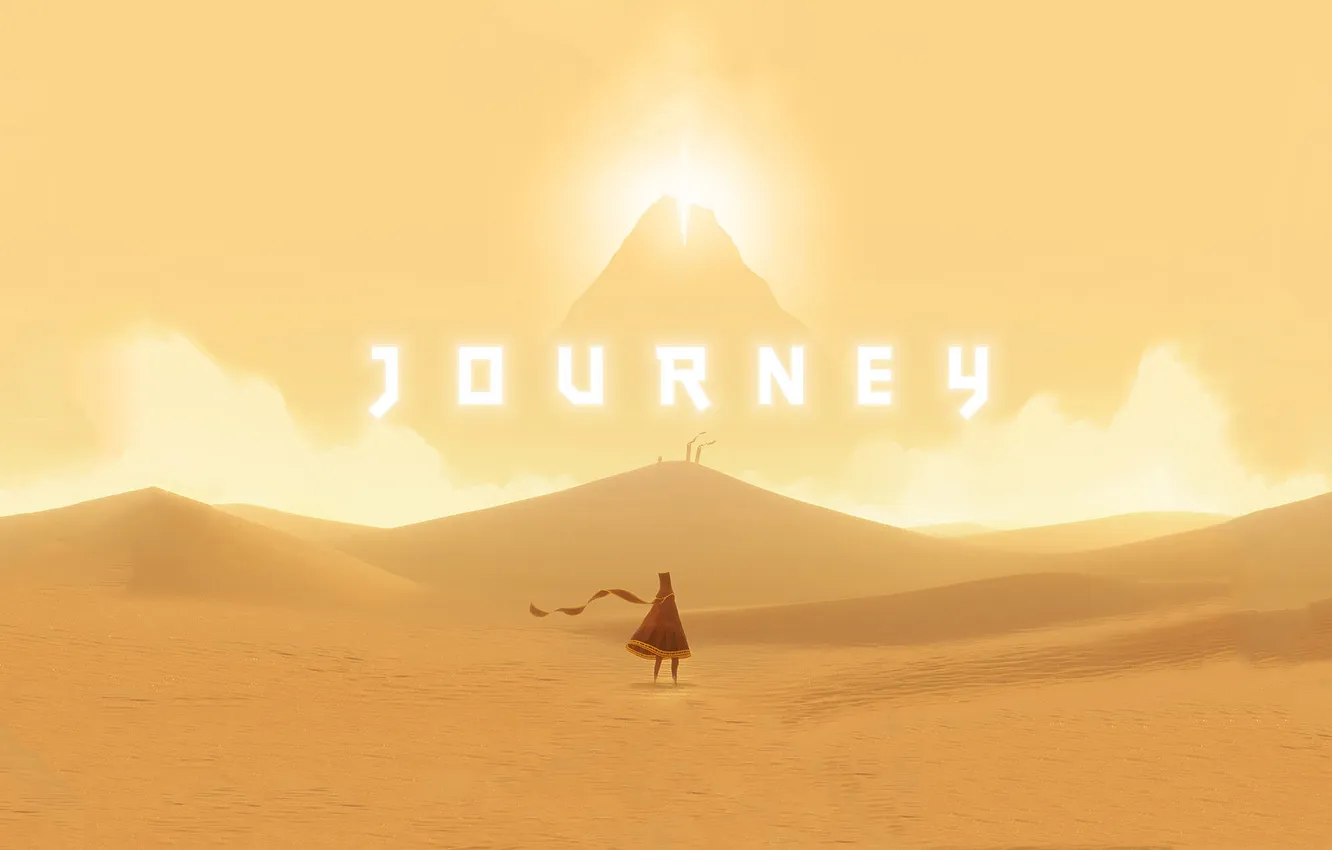 Photo wallpaper sand, desert, the game, game, journey, Journey