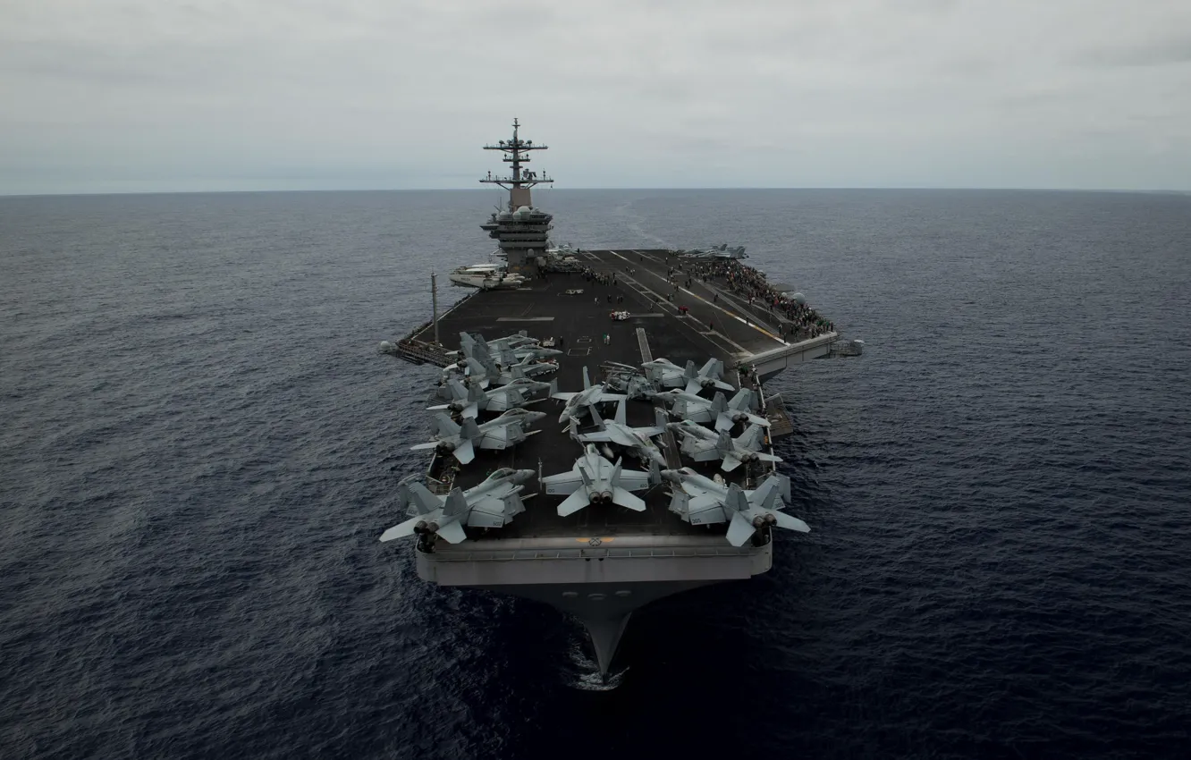 Photo wallpaper USS, Carrier Air Wing, CVW 17
