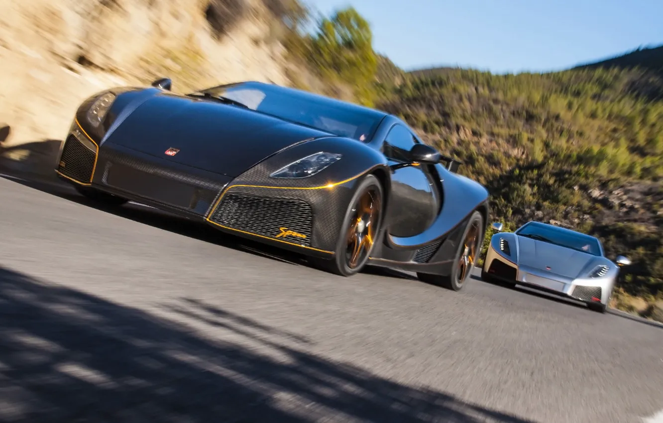 Photo wallpaper pair, carbon, supercars, 2014, Spania, GTA Spano