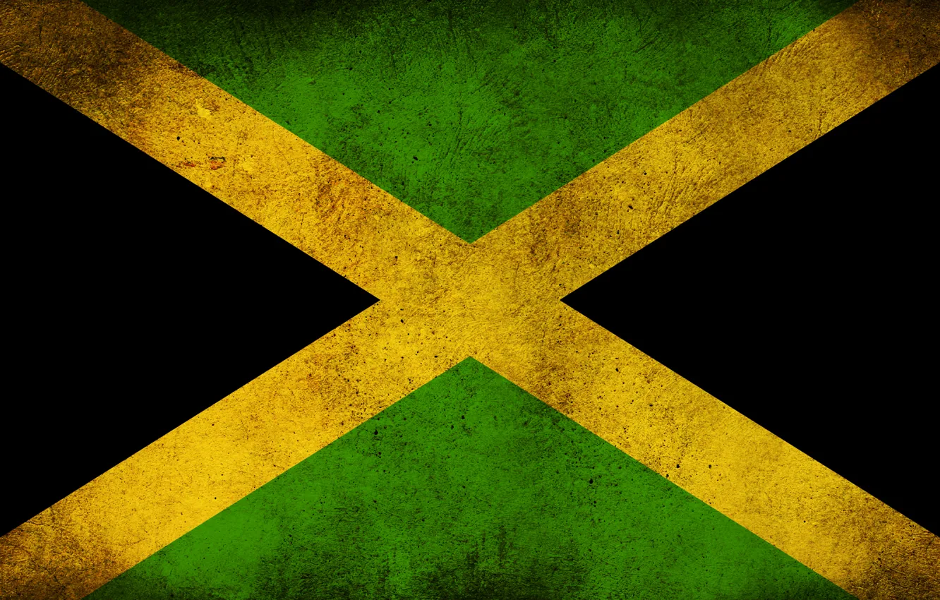 Photo wallpaper flag, dirt, Jamaica