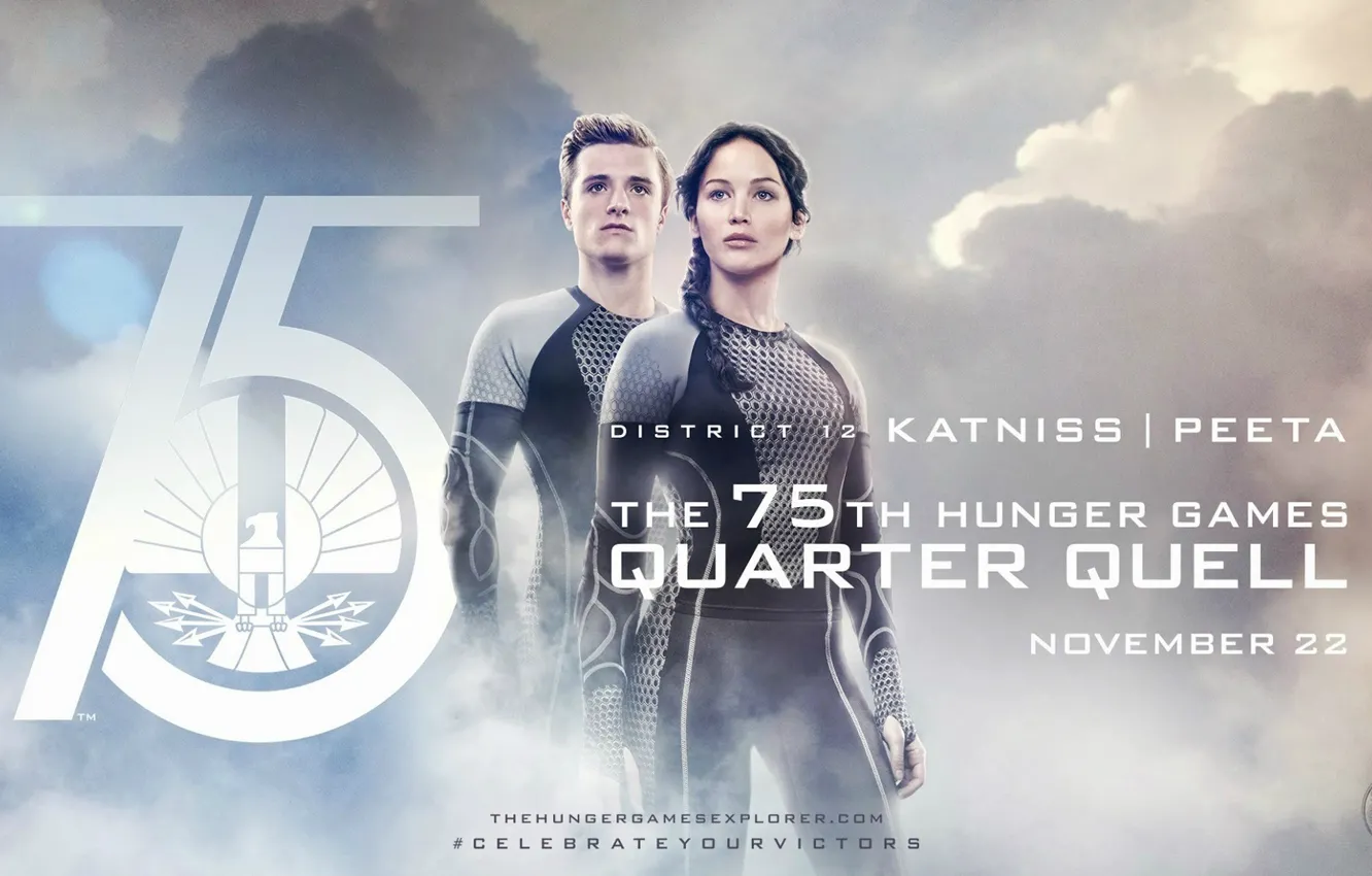 Photo wallpaper Jennifer Lawrence, The hunger games, The Hunger Games, Josh Hutcherson, Josh Hutcherson