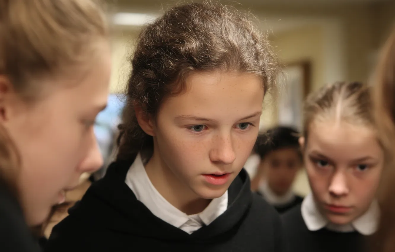 Photo wallpaper look, girl, face, past, girl, USSR, schoolgirl, school