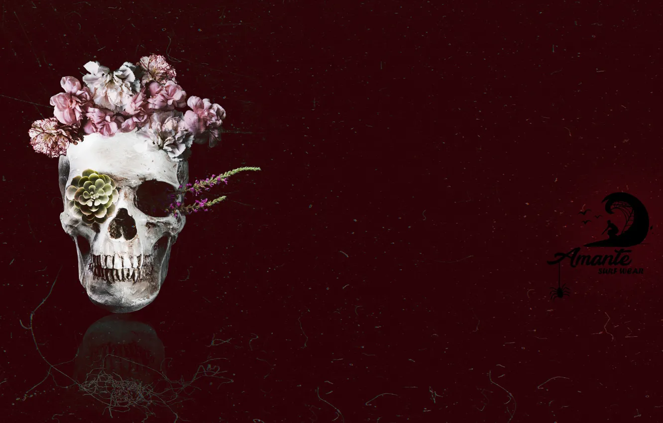 Photo wallpaper Logo, Day of the Dead, Lover