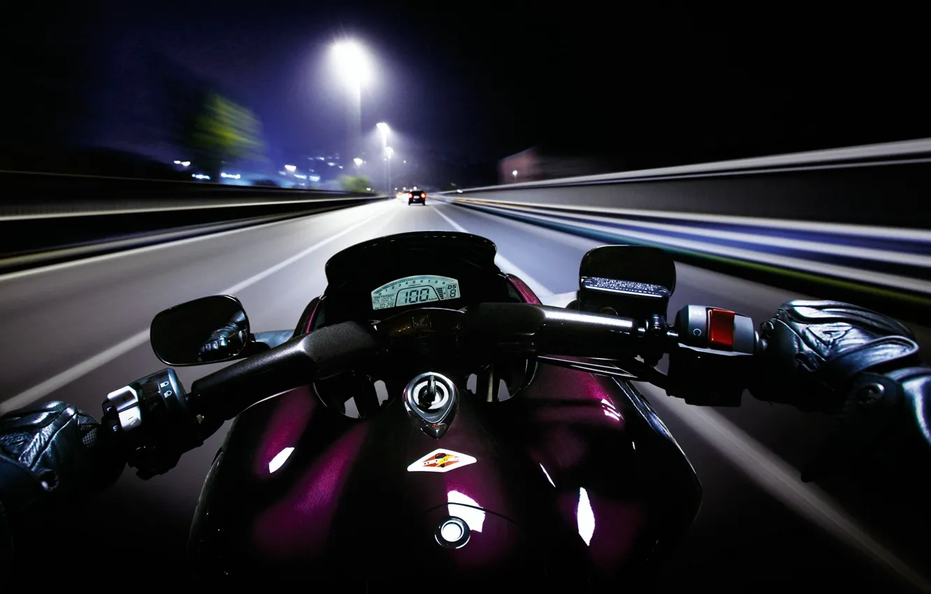 Photo wallpaper Speed, Motorcycle, Adrenaline