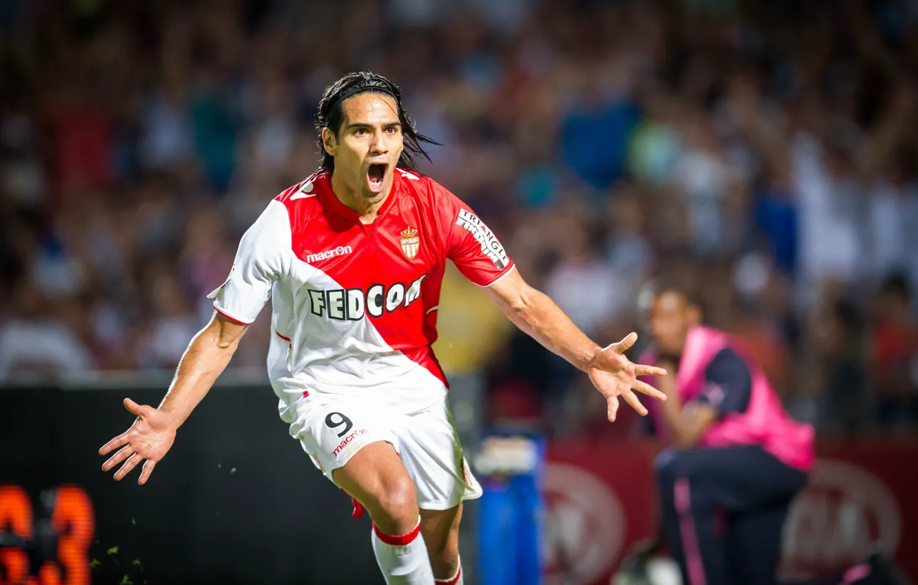 Photo wallpaper football, sport, club, football, Monaco, The tiger, Radamel Falcao, Radamel Falcao