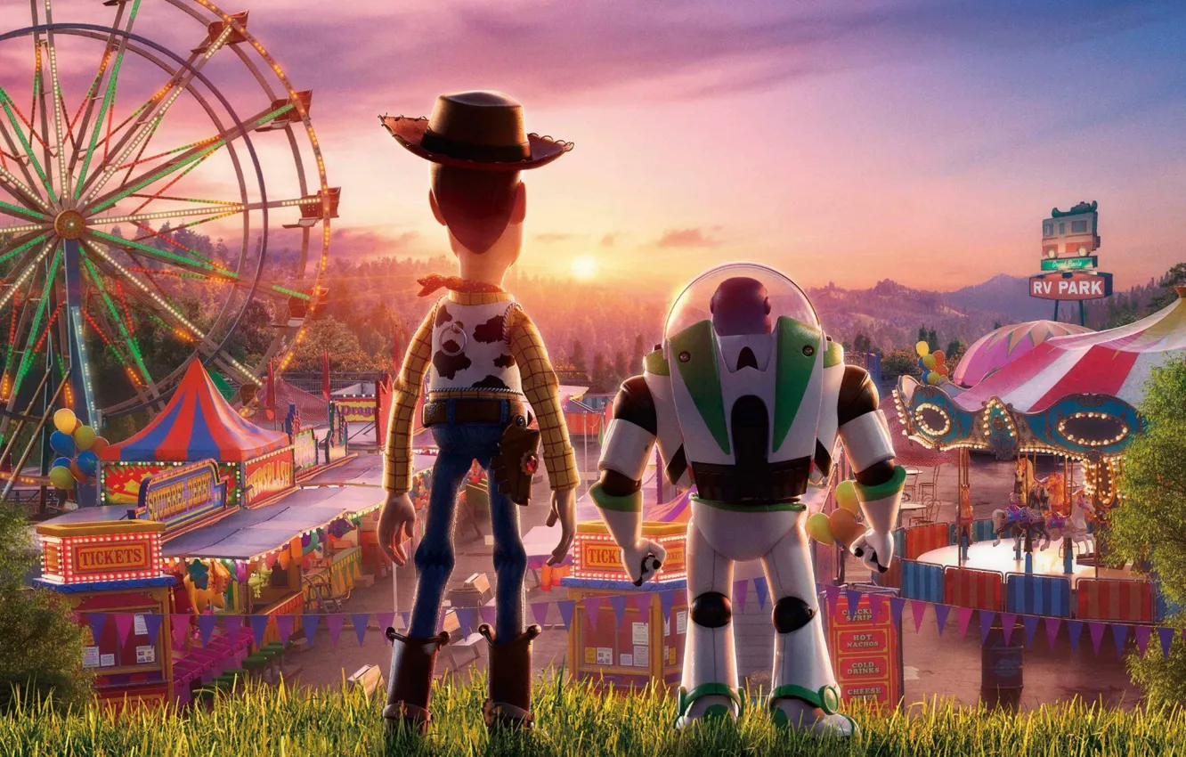 Photo wallpaper Woody, Toy Story 4, Toy story 4, Bases