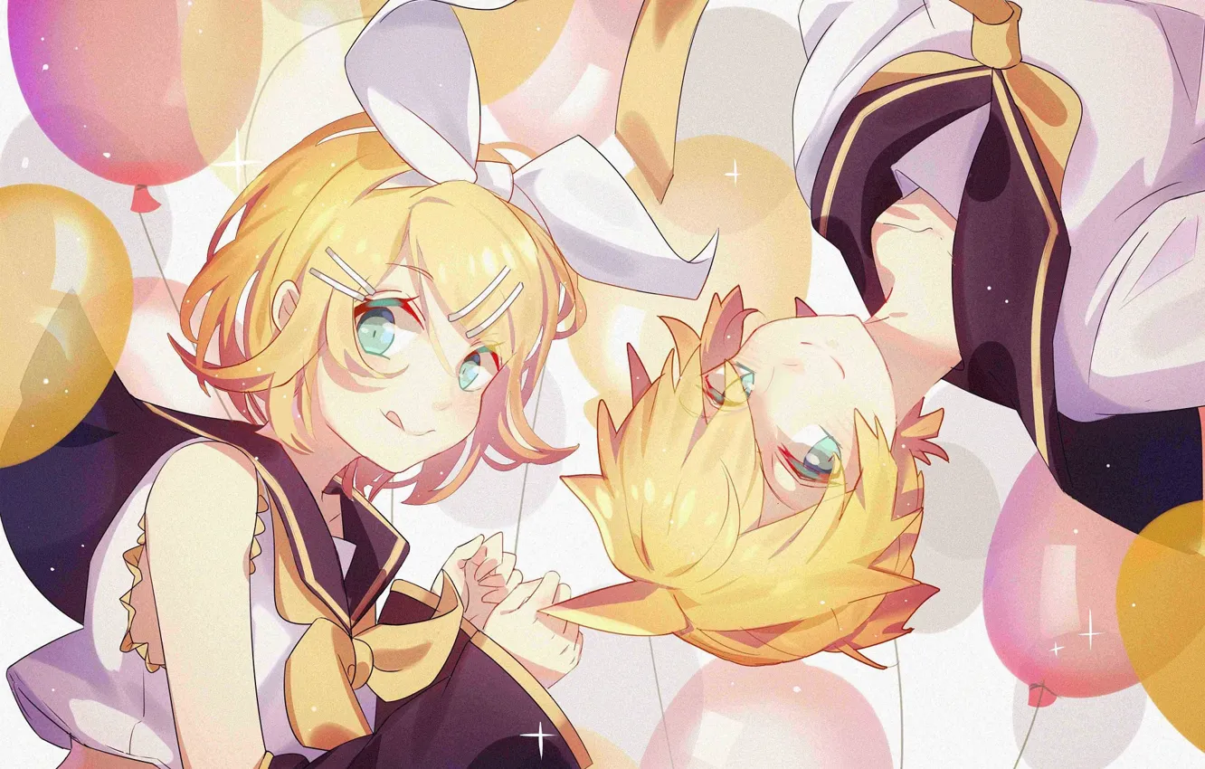 Photo wallpaper two, Vocaloid, Rin, Len