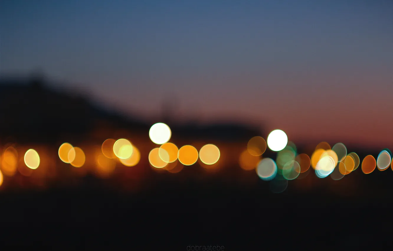 Photo wallpaper lights, bokeh, dobraatebe