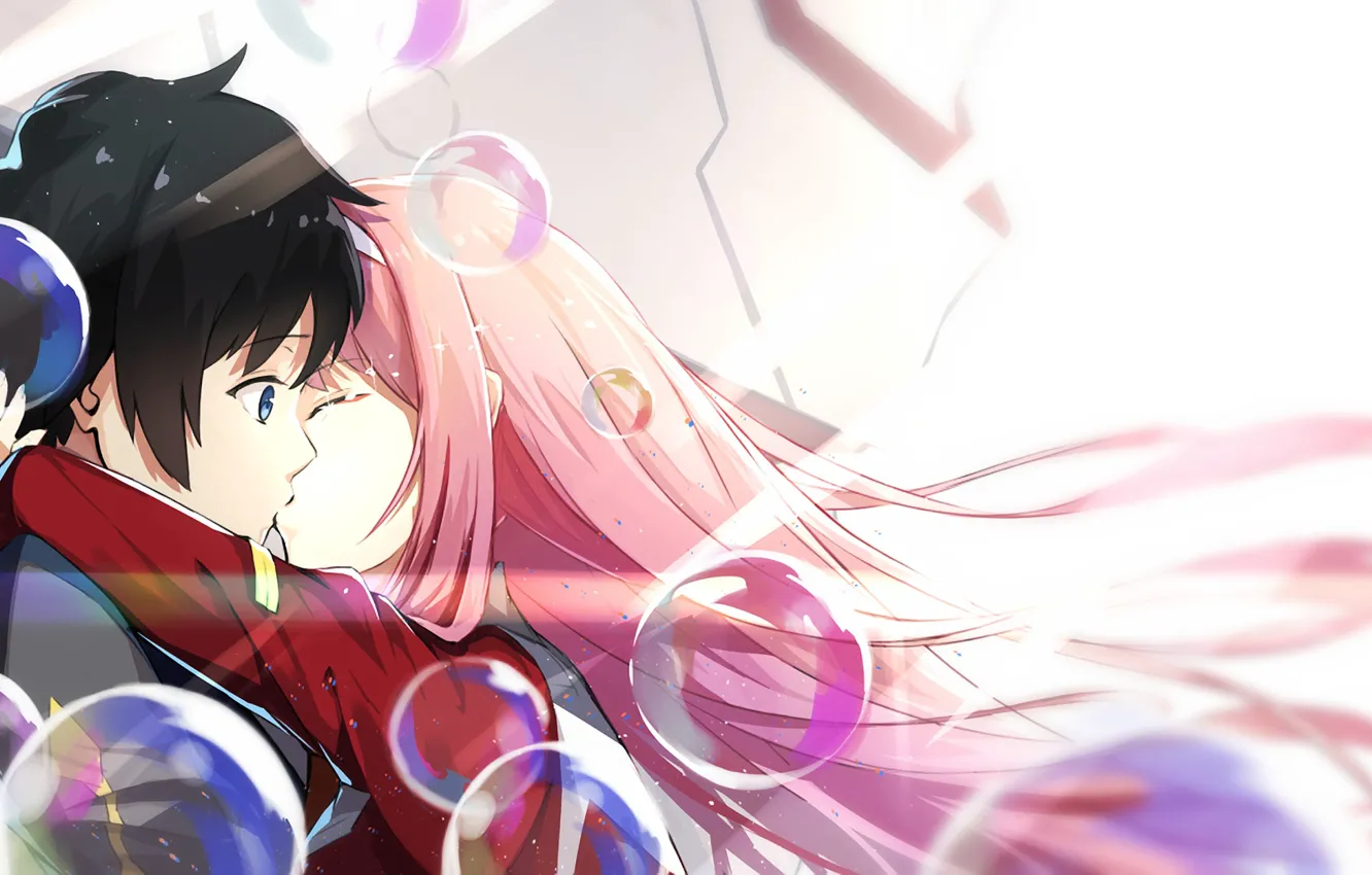 Photo wallpaper girl, love, romance, pair, guy, Darling In The Frankxx, Cute in France