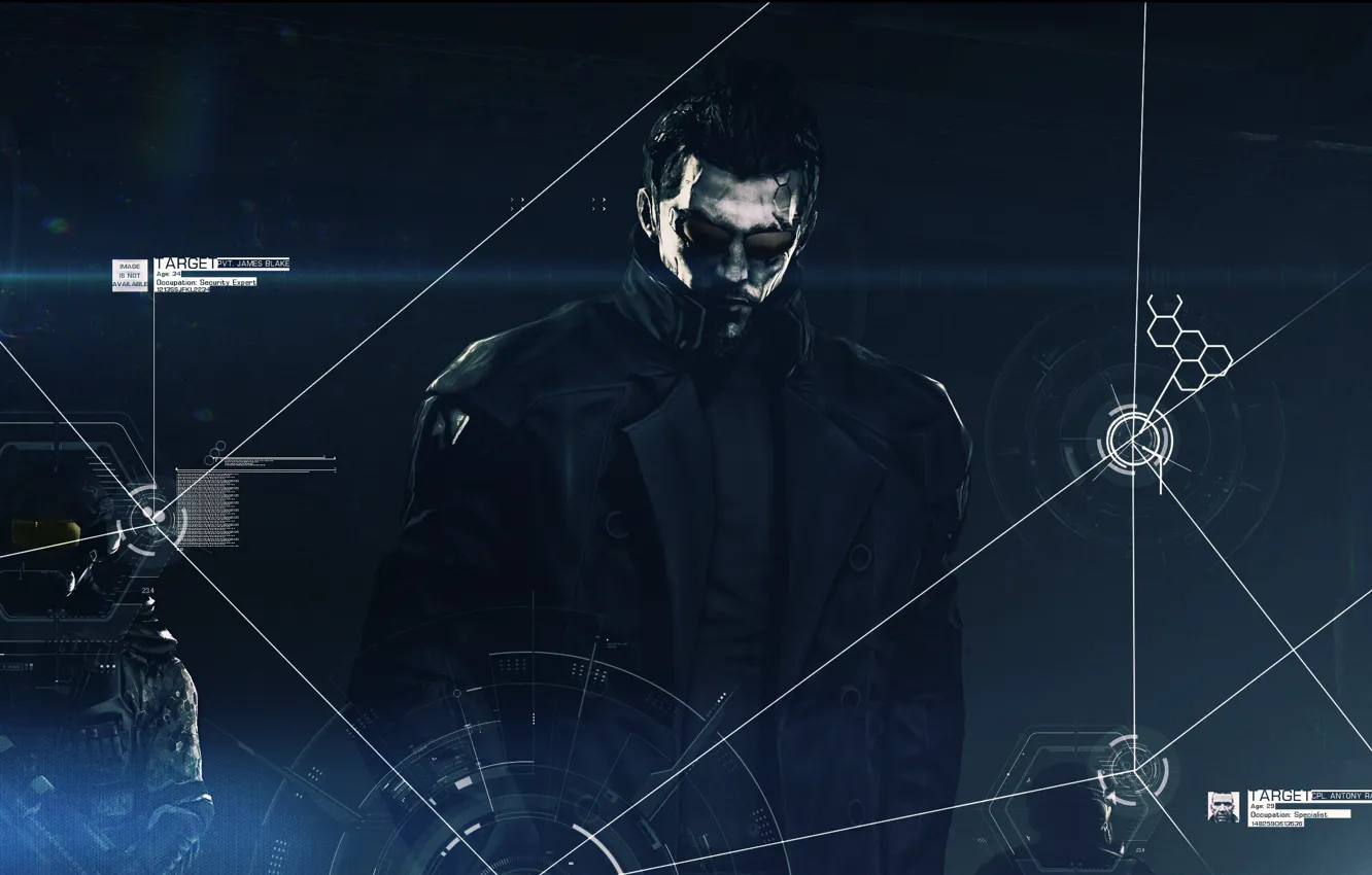 Photo wallpaper Deus Ex, Human Revolution, Adam Jensen, Eidos Interactive