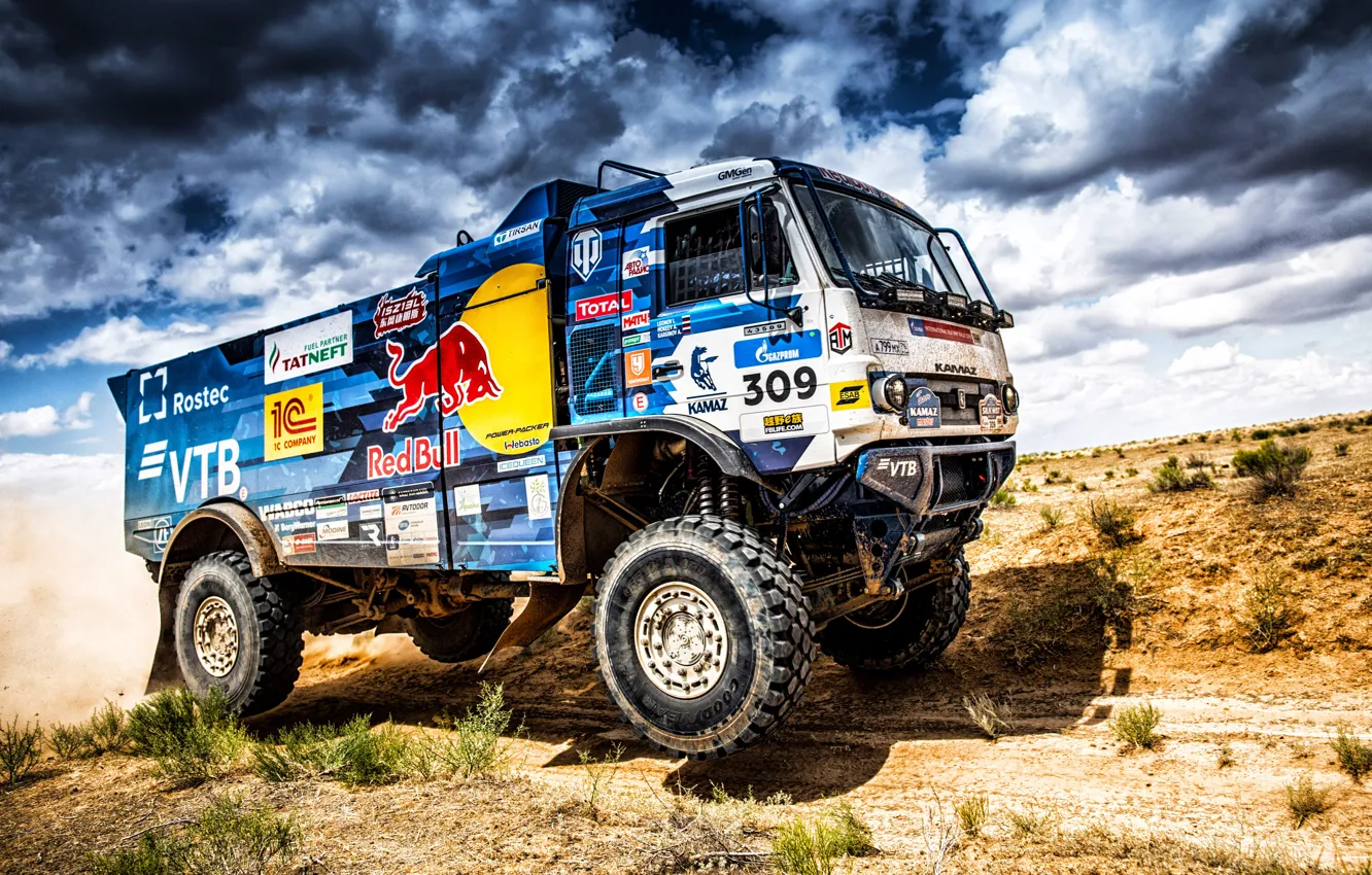Photo wallpaper sand, machine, auto, race, sport, speed, Truck, Master