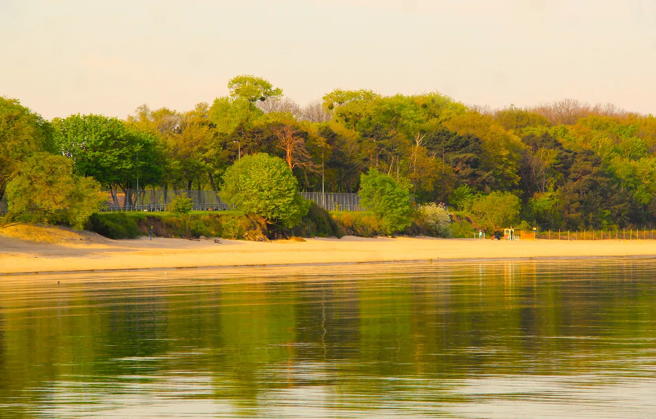 Photo wallpaper sea, port, wharf