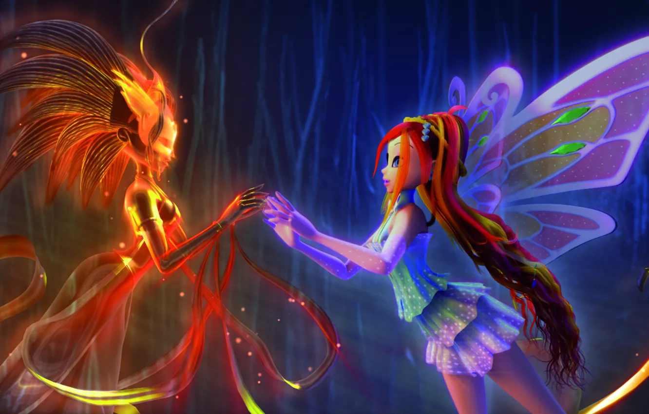 Photo wallpaper Daphne, Bloom, Winx Club, Enchantix, The secret of the lost kingdom, The Secret Of The …
