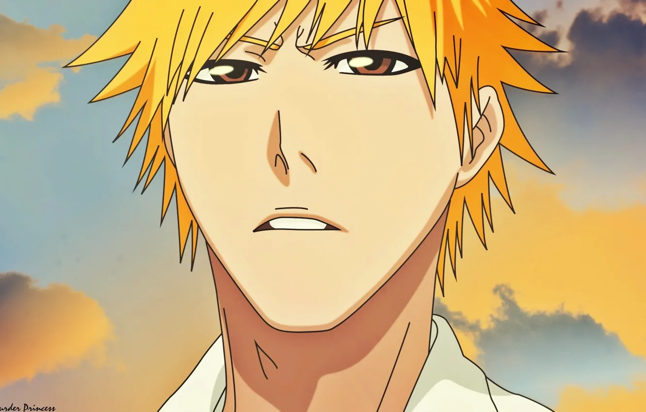 Photo wallpaper face, guy, Bleach, Bleach, Ichigo Kurosaki