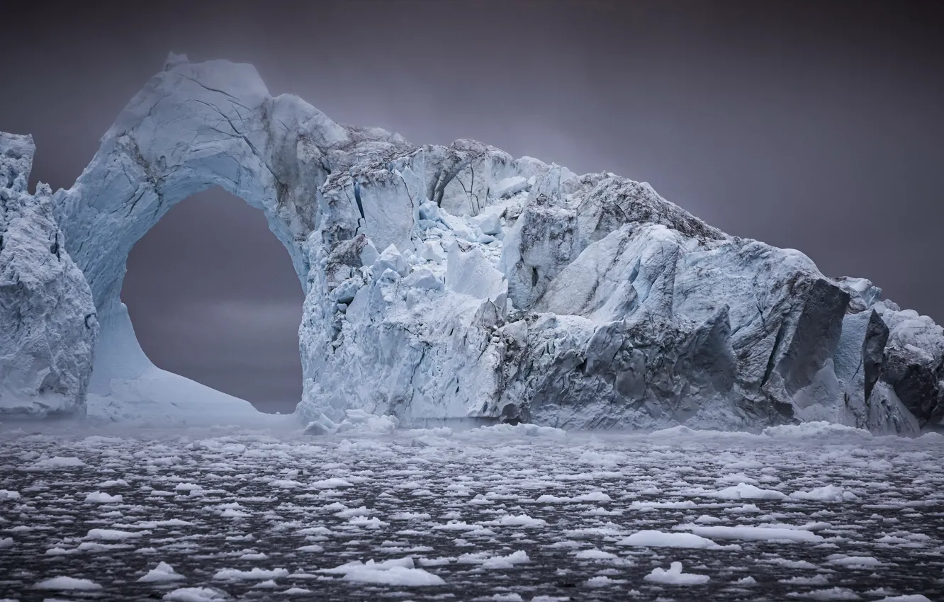 Photo wallpaper ice, iceberg, Greenland