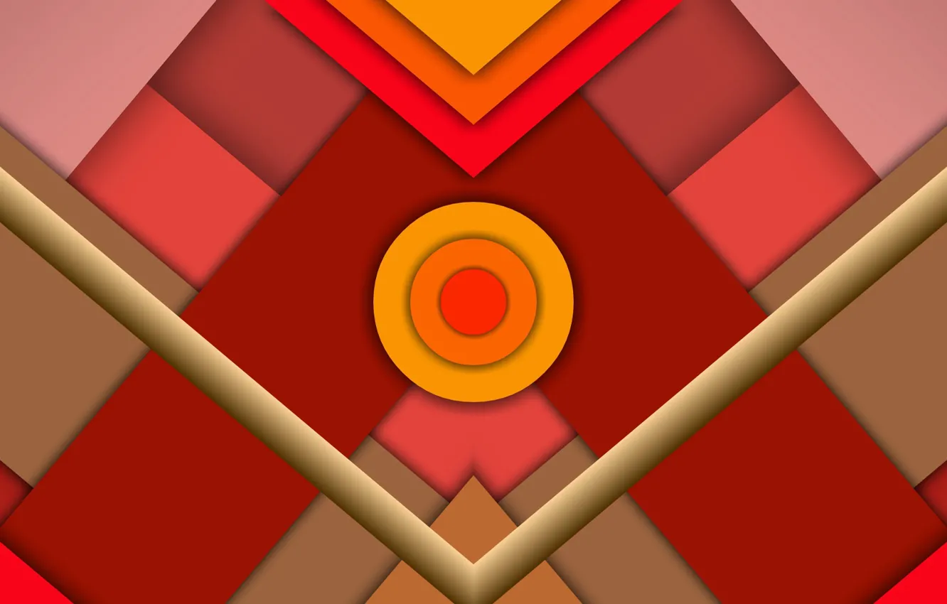 Photo wallpaper circles, triangle, layer