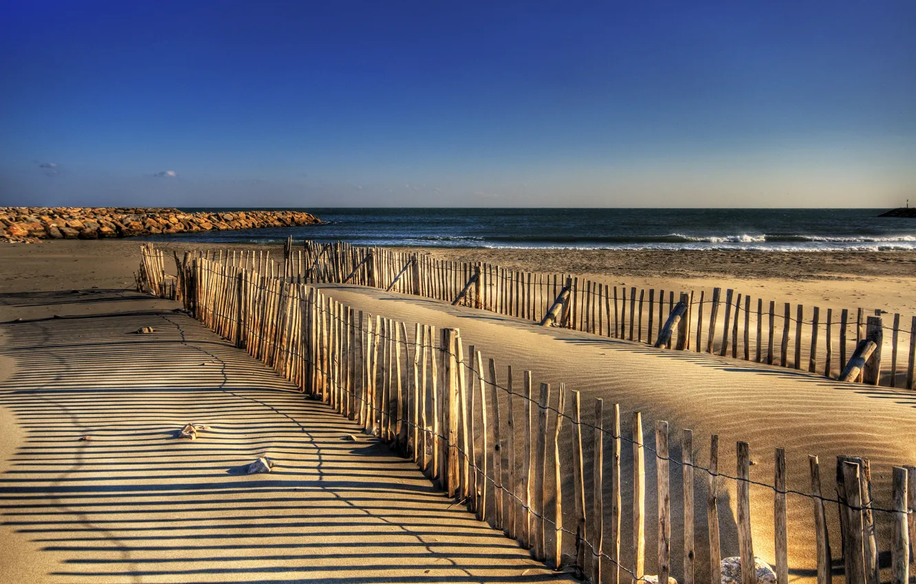 Photo wallpaper sand, sea, Wallpaper, picture