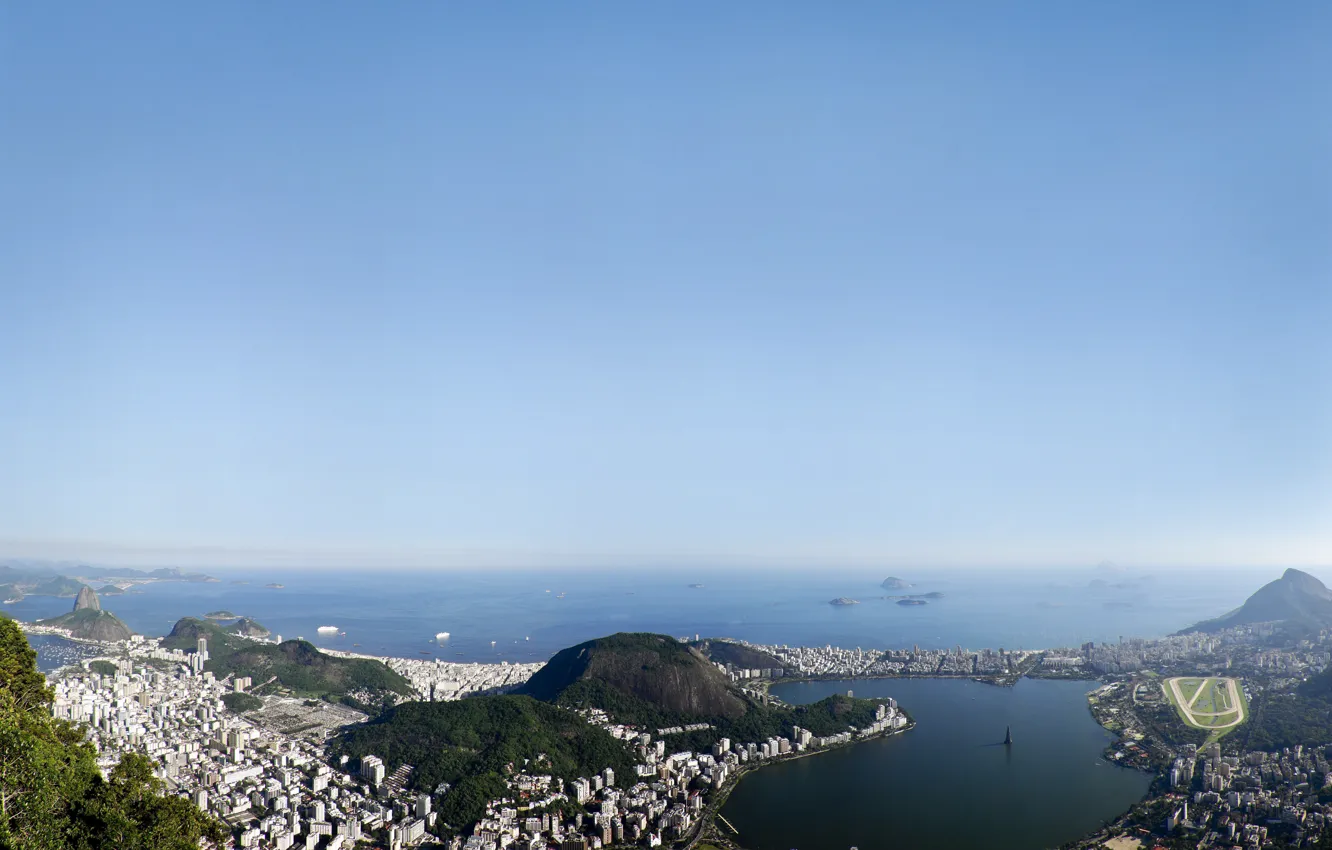 Photo wallpaper the sky, the city, Brazil, Rio, Rio de Janeiro