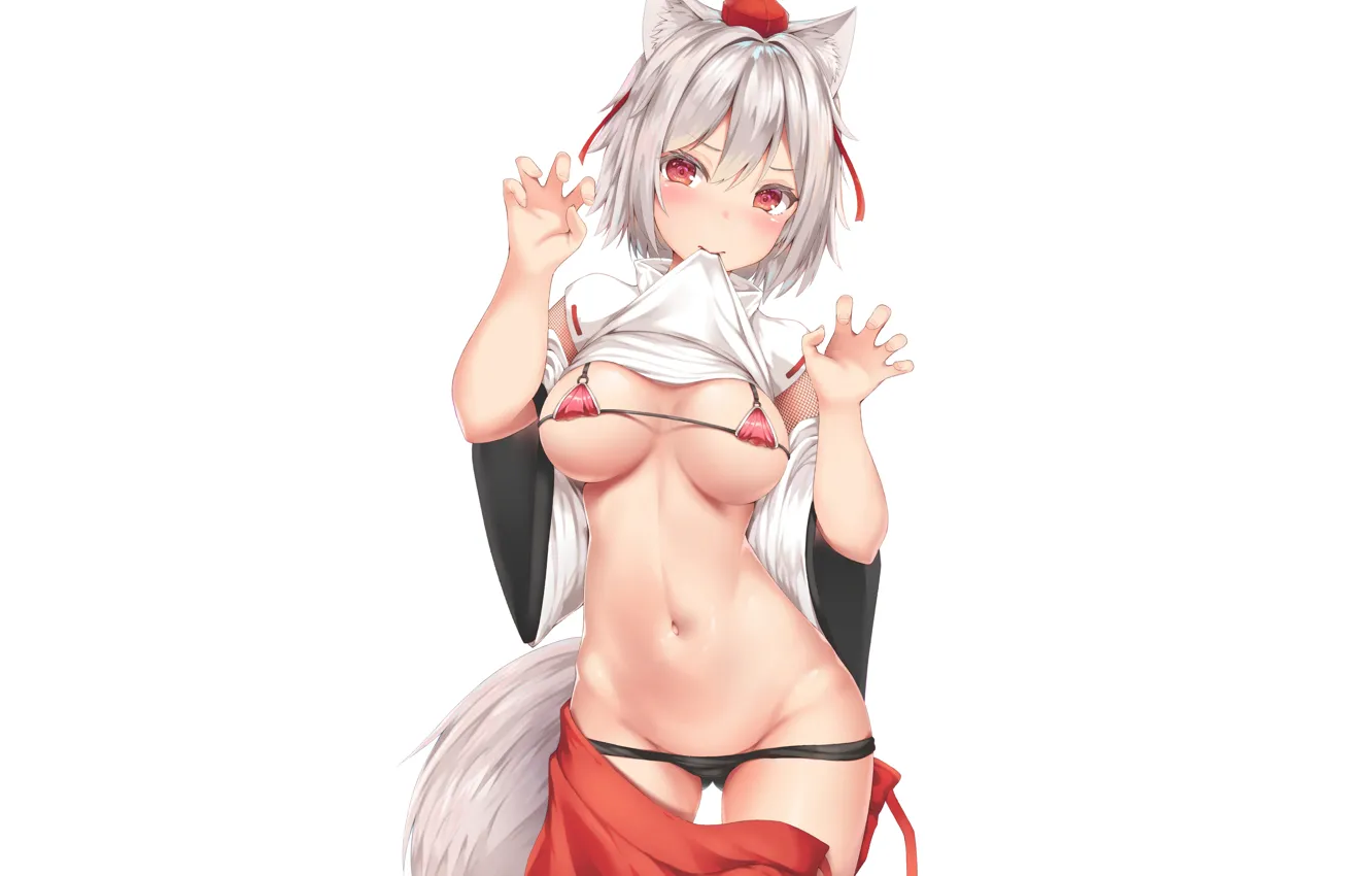 Photo wallpaper girl, sexy, boobs, anime, beautiful, pretty, erotic, blonde