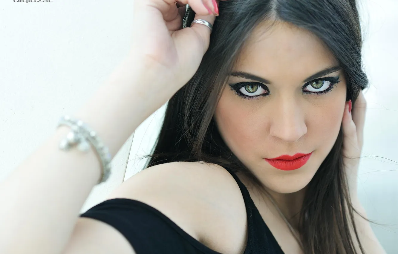 Photo wallpaper girl, lips, photographer, face, Giovanni Zacche