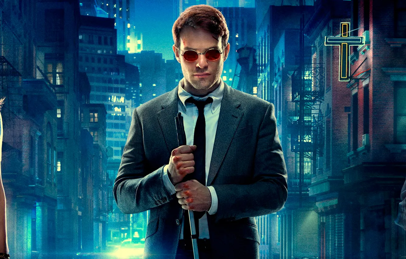 Photo wallpaper Rosario Dawson, Daredevil, Daredevil, Deborah Ann Woll, Charlie Cox