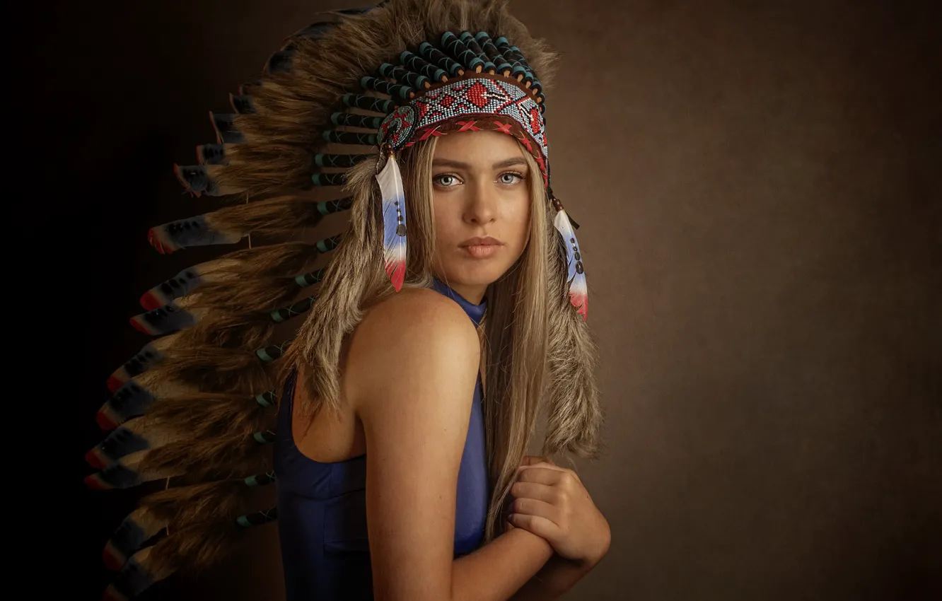 Photo wallpaper look, girl, portrait