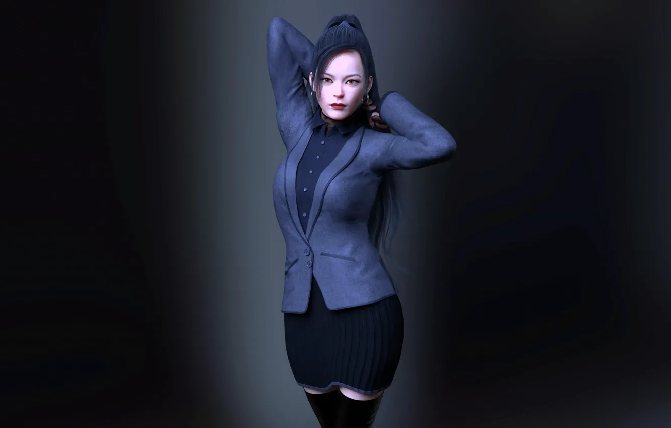 Photo wallpaper girl, background, model