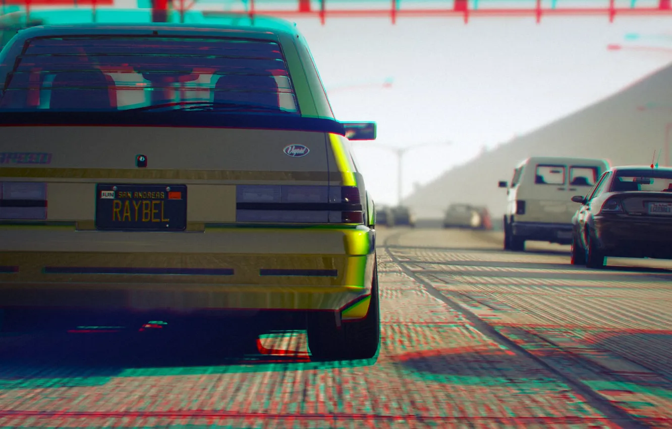 Photo wallpaper machine, city, the city, the game, game, car, Grand Theft Auto V, GTA