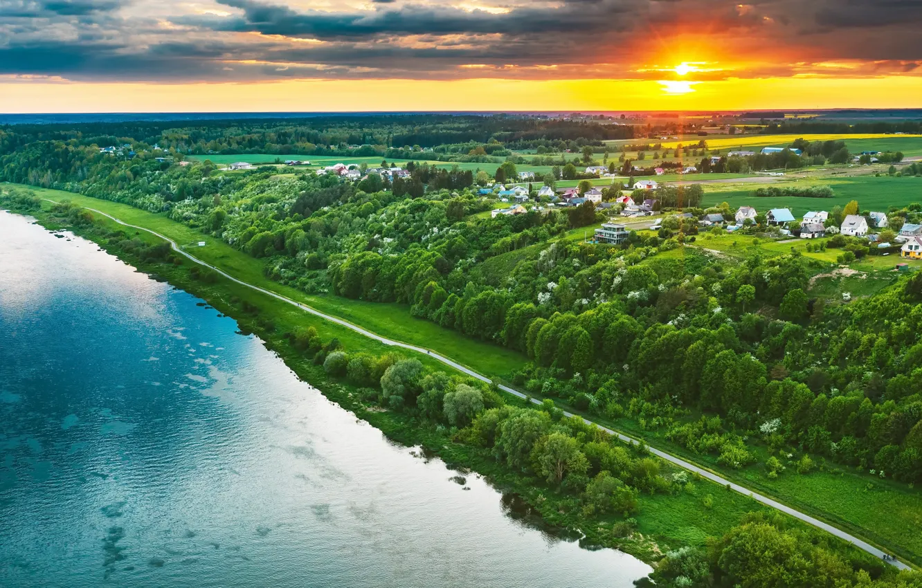 Photo wallpaper Lithuania, Kaunas, Kačerginė