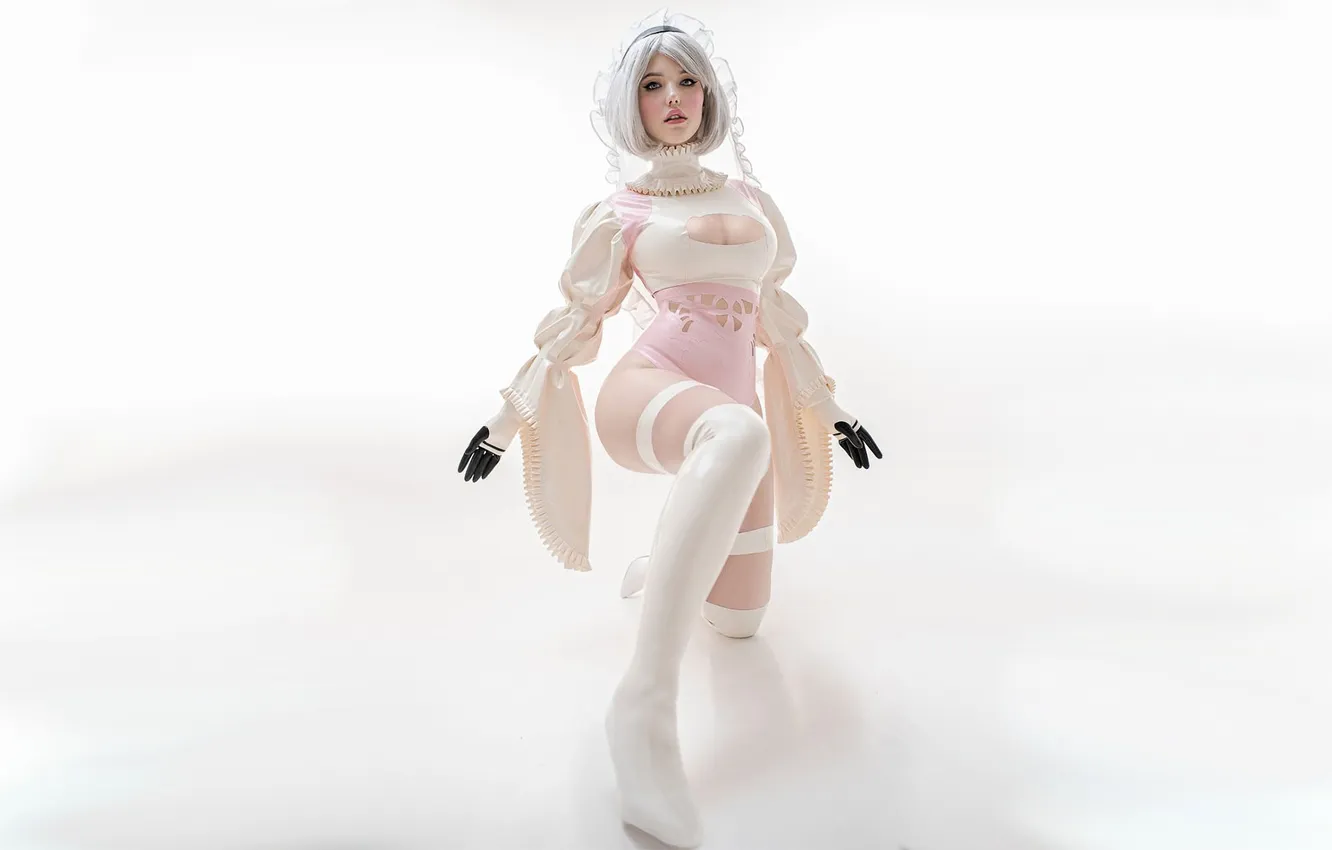 Photo wallpaper girl, linen, costume, outfit, image, cosplay, Lada Lumos, Lada Lyumos