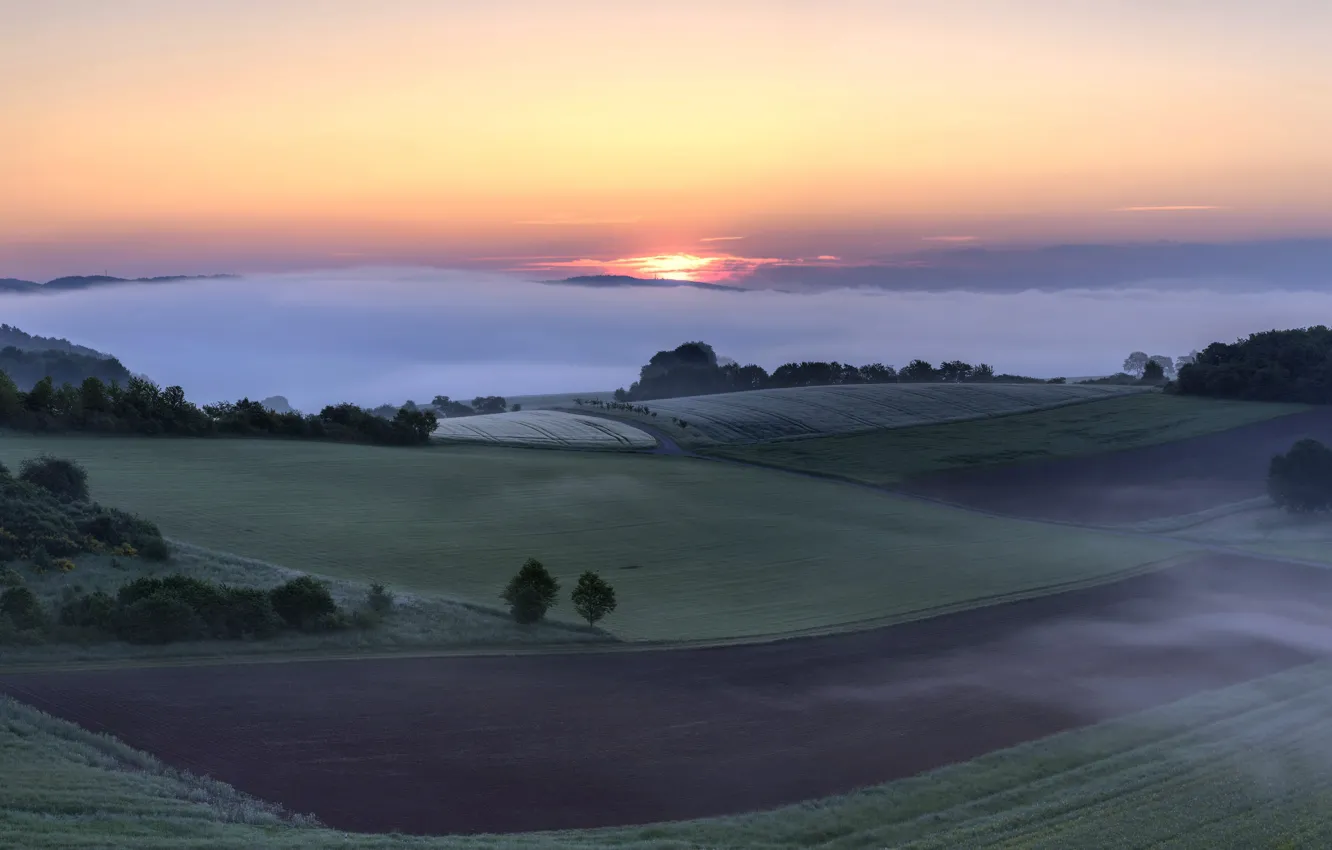 Photo wallpaper Rhineland-Palatinate, The upper mountain hamlet, The District Of Bernkastel-Wittlich