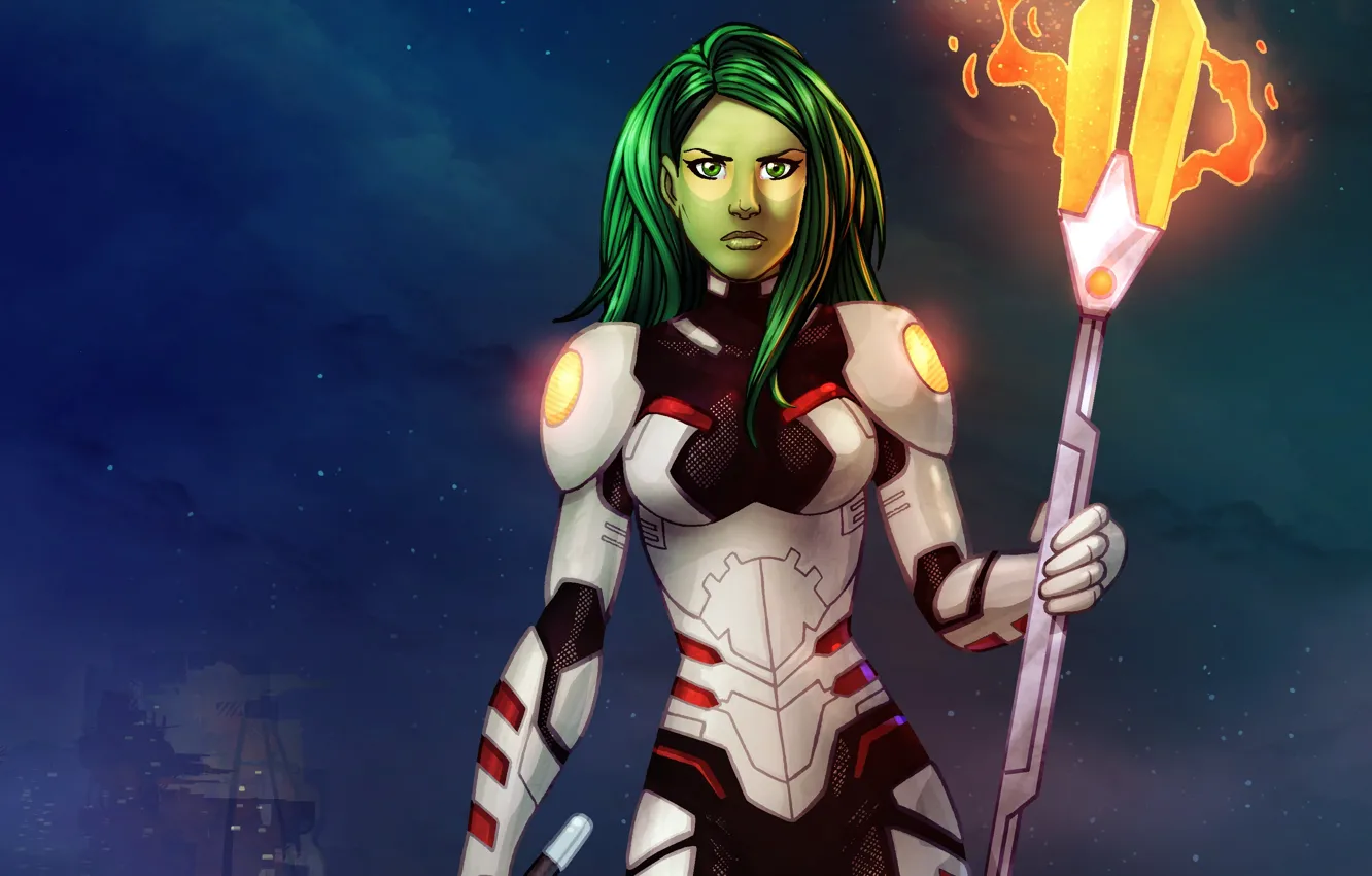 Photo wallpaper assassin, Marvel Comics, Guardians Of The Galaxy, Guardians of the Galaxy, Gamora