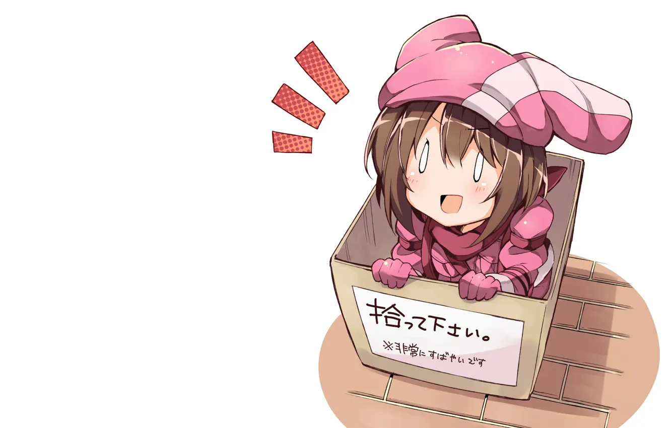 Photo wallpaper box, girl, Sword Art Online, foundling, Sword Art Online Alternative: Gun Gale Online