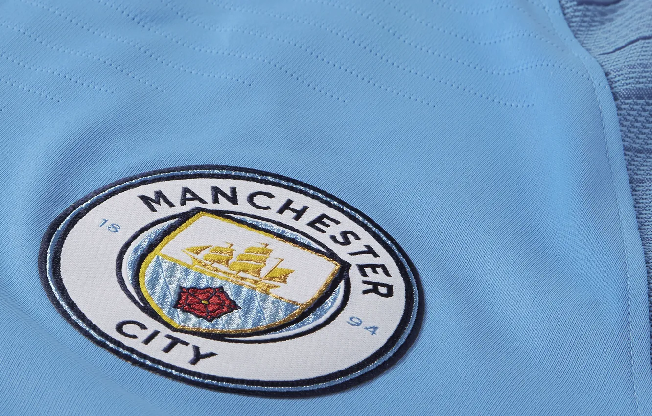 Photo wallpaper wallpaper, logo, football, Sport, t-shirt, Manchester City
