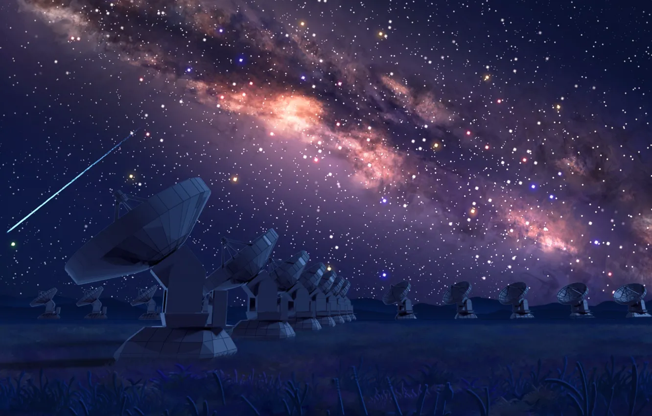 Photo wallpaper nature, the milky way, Elektrontelekom