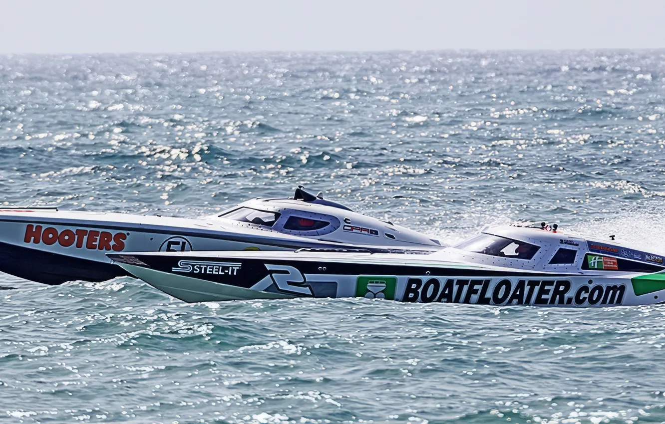 Photo wallpaper race, boat, speed