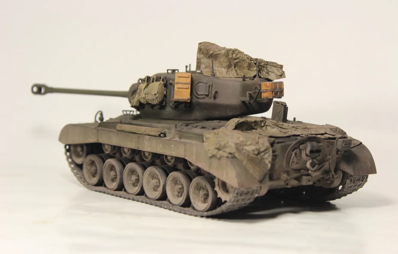 Photo wallpaper toy, medium tank, model, Pershing, M26