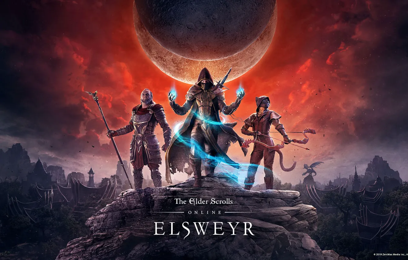 Photo wallpaper magic, arrows, MAG, characters, Elder Scrolls Online