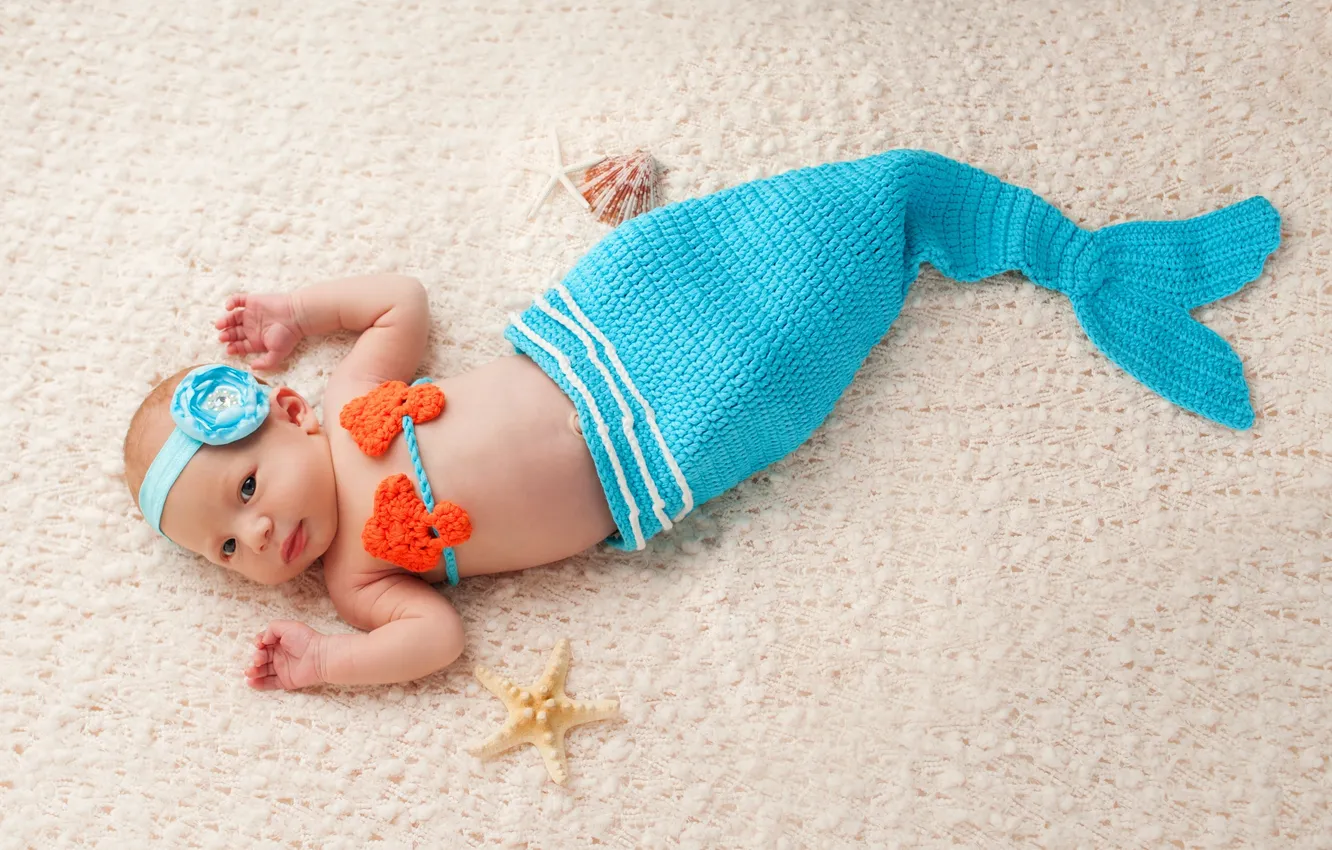 Photo wallpaper children, girl, baby